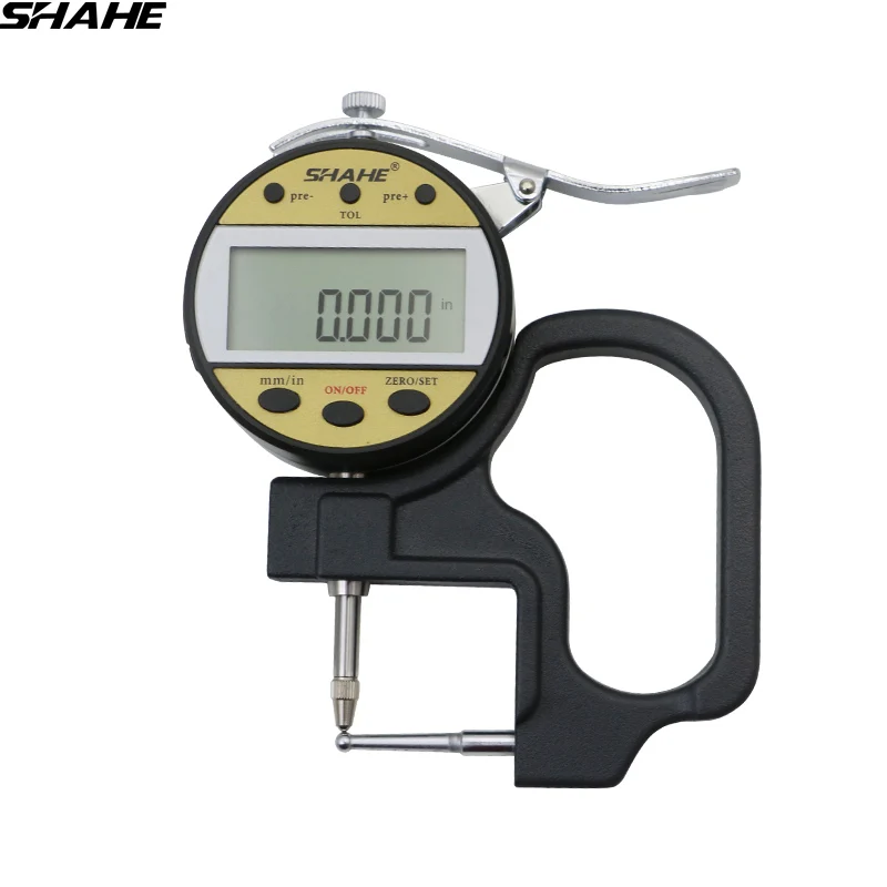 shahe 0 10 0.01 mm digital tube thickness gauge measure the thickness
