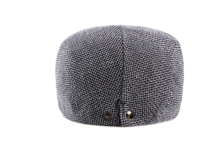 Beret Caps for Men Women Spring Summer Outdoor Breathable Bone Brim Hats Herringbone Solid Sun Hat Flat Berets Cap mens military beret hat