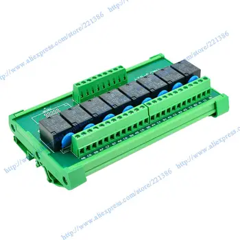 

8 channel 12V 10A Omron relay control module DIN Rail Mount 8 SPDT Power Relay Interface Module, OMRON 10A Relay, 12V Coil PNP