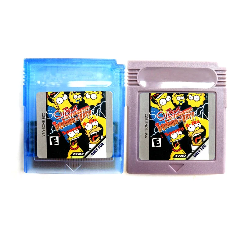 

Simpsons the Night of the Living Treehouse of Horror Memory Cartridge for 16 Bit Handheld Video Game Console Card Accessories