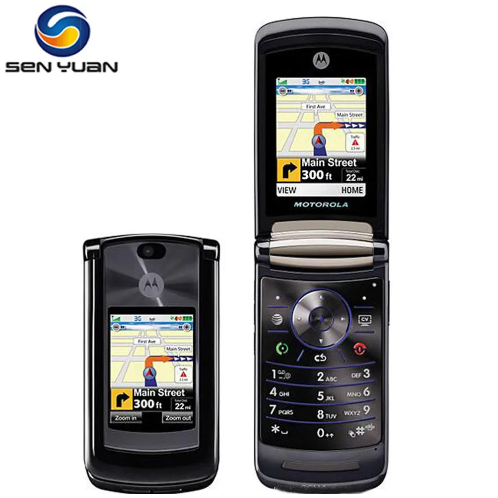 Оригинальный Motorola RAZR2 V9 разблокированные сотовые телефоны 2 &quot3g 2.0MP GSM WCDMA