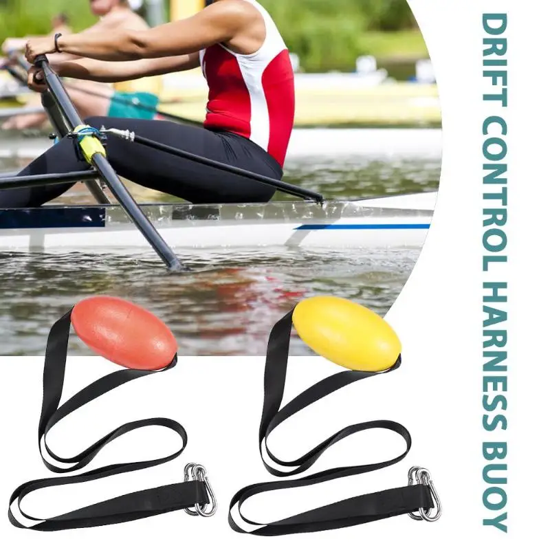 

12.7 x 7.6 cm Harness Buoy Drift Sock Harness with Buoy Stainless Steel Carabiner for Fishing Anchors Red Yellow