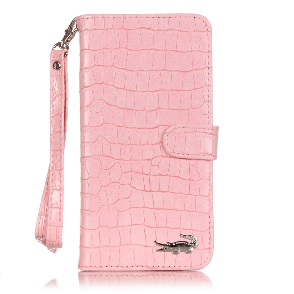 

S10 Case Wallet Cover For Samsung S10 5G S10E S10Plus S8 S8Plus Phone Case Luxury Card Hand Lanyard Crocodile skin for Woman Bag