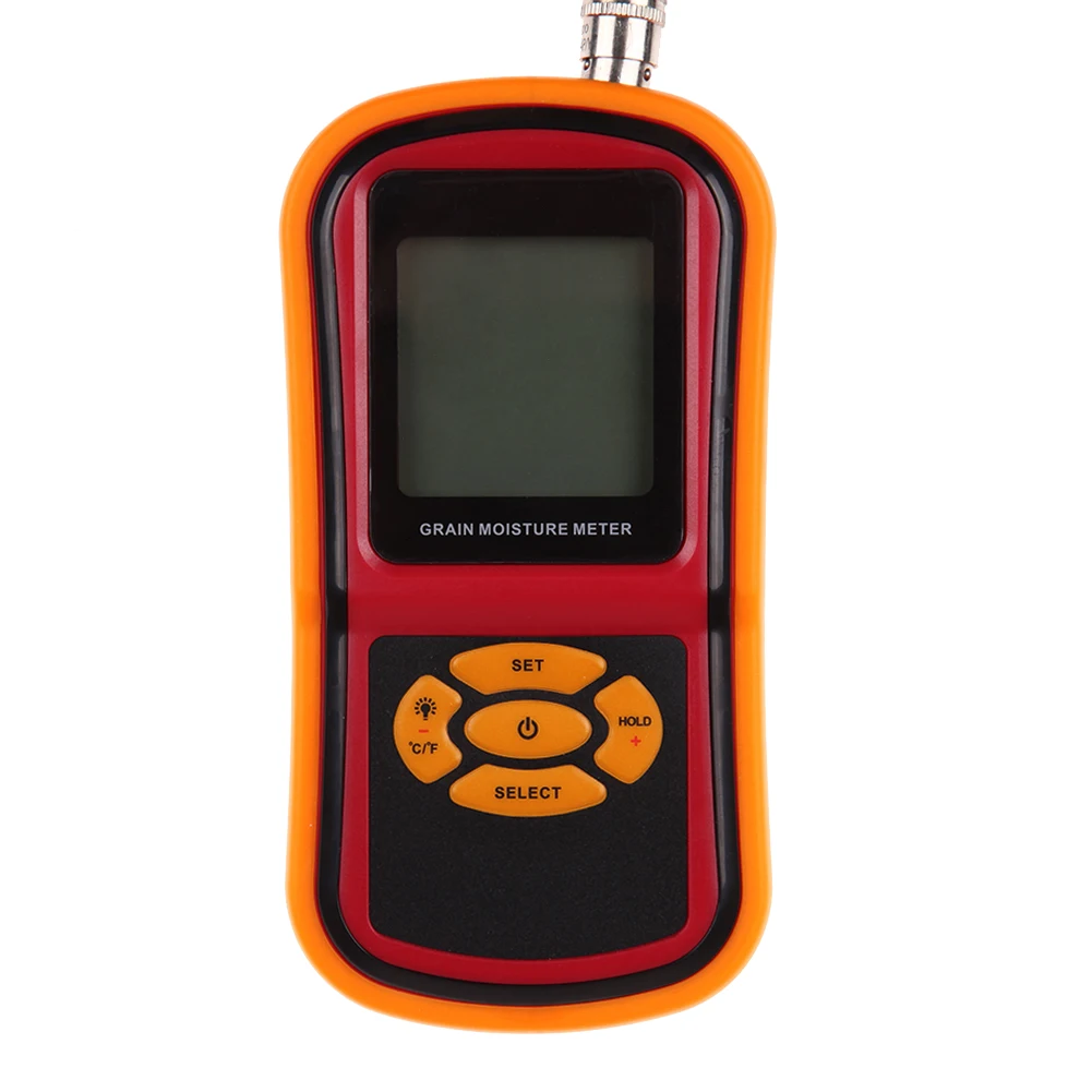 Practical and precision Digital Food Grain Rice Corn Wheat Moisture Temperature Meter Tester Probe digital multi grain moisture meter tester rice wheat rye peas corn oat 6 30% tk25g