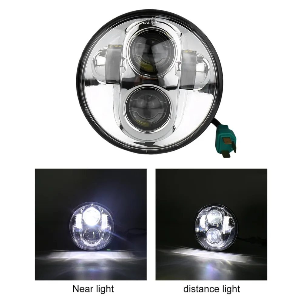 

New 5.75 Inch LED Motorcycle Headlight Spot Light Motorbike Projector With Low Beam And High Beam Lights For Harley Davidson Hot