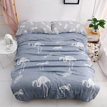 

Baby Blankets Quilt 4 Layers Muslin Cotton Blanket Muslin Swaddle Baby Cotton Blanket Infant Wrap Infant Kids Bedding 150*200cm