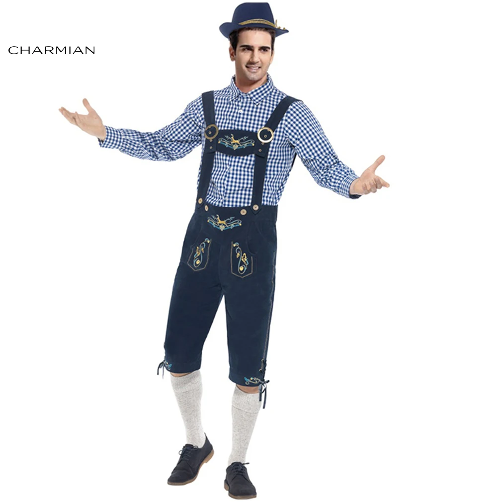 Charmian Deluxe для мужчин традиционный баварский Октоберфест Костюм взрослых Мода