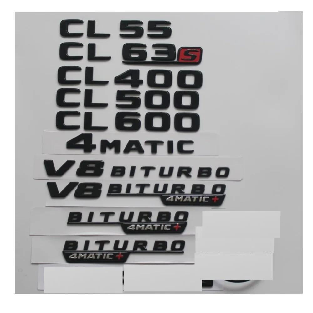Глянцевый черный для Mercedes Benz C215 C216 купе CL55 CL63 CL65 AMG CL400 CL500 CL600 4matic эмблемы багажника