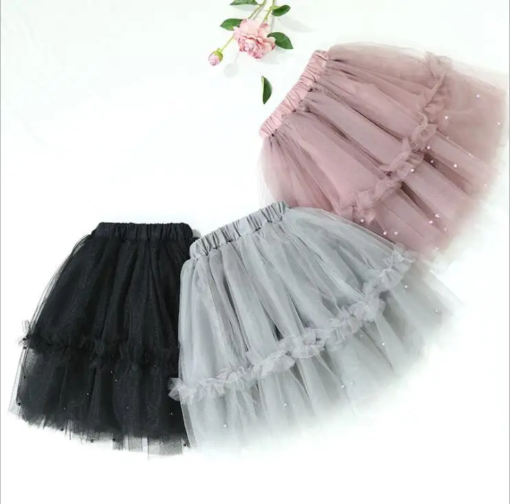 Girl skirts Kids Clothing Lace TUTU Skirts Baby Girl Princess Pearl
