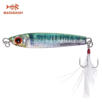 

Bassdash GUNGNIR Light Jigging Casting Lures 20g 30g with VMC Hooks, for Saltwater Freshwater Fishing, One Piece