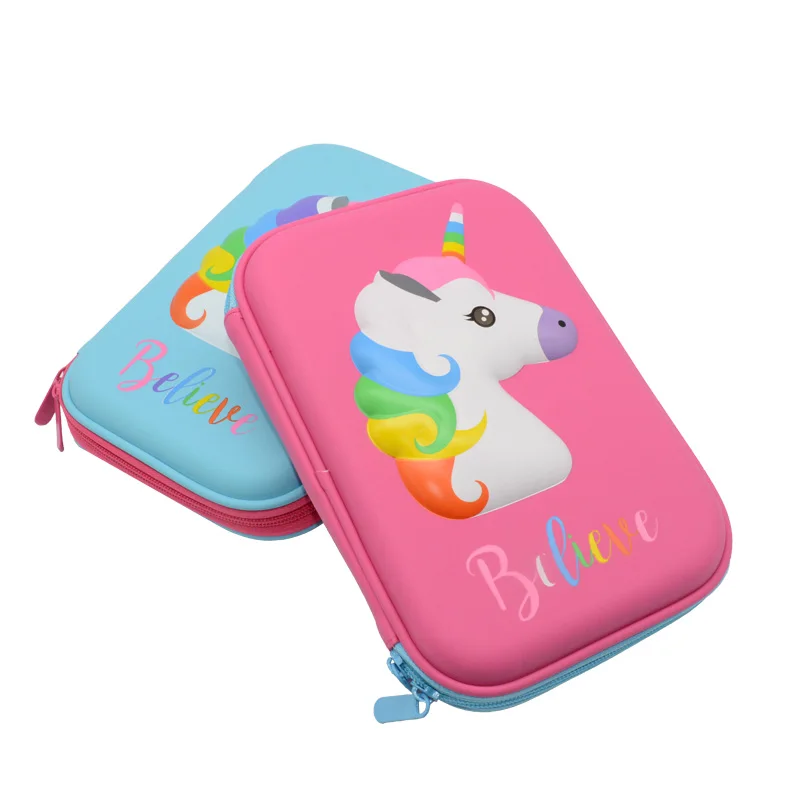 

unicorn pencil case EVA kalem kutusu Kawai school supplies Creativity estuche escolar astuccio scuola pencilcase pen case