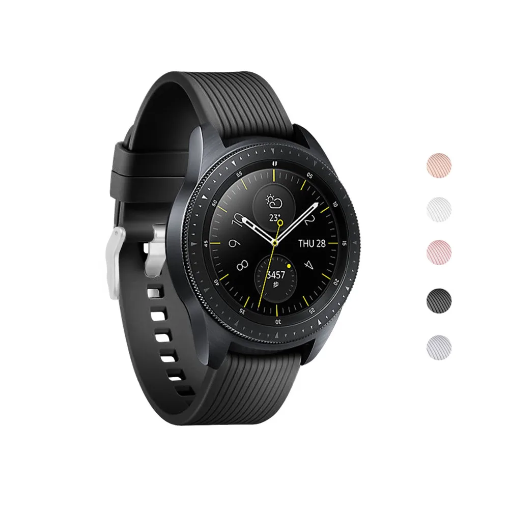 Ремешок силиконовый для Samsung Galaxy Watch 46 мм 42 мм/Gear S3 Frontier/classic 22 20 браслет часов amazfit |