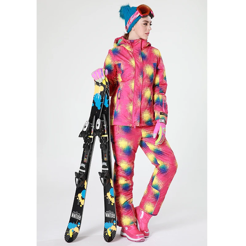 Detector snow jacket waterproof windproof thermal coat hiking camping cycling winter ski Women|jacket plaid|jacket piecesjacket satin |