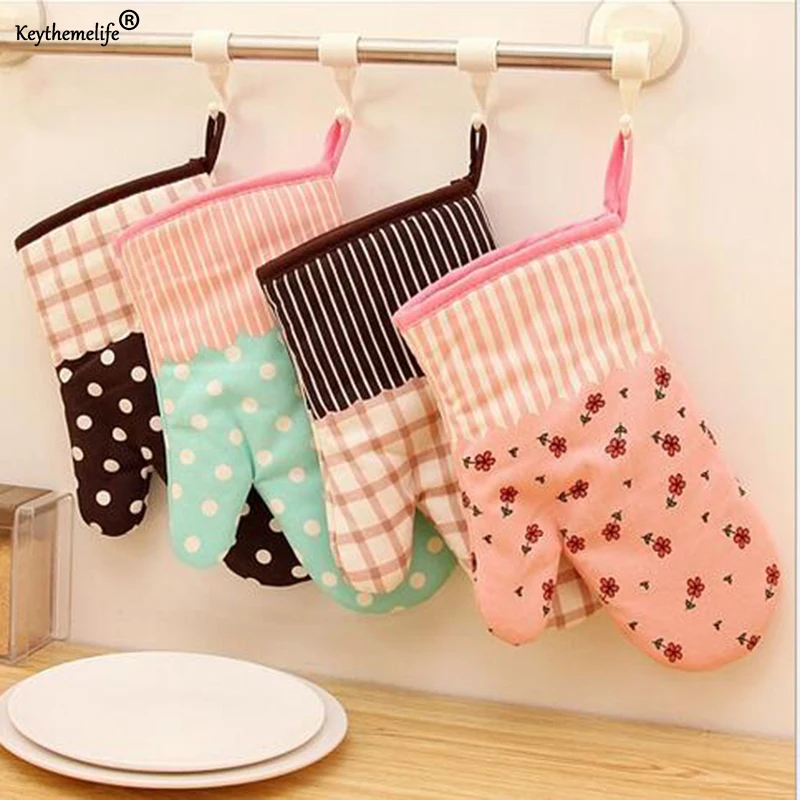 Keythemelife 1Pcs Cute Kitchen Cooking Microwave Oven Mitt Insulated