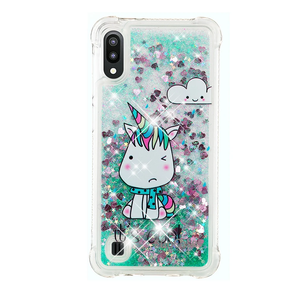 Алмазный Блестящий жидкий зыбучий песок для samsung Galaxy M10 M105f чехол из ТПУ телефона s