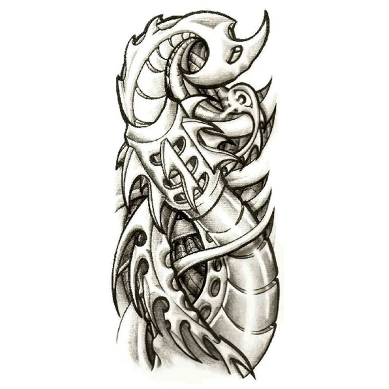 Временные татуировки рукава дизайн полная рука водостойкие татуировки для крутых мужчин женщин Переводные татуировки наклейки на тело искусство