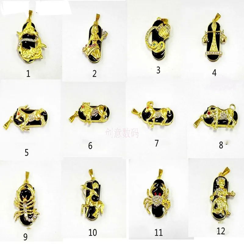 

New fashion pendrive Waterproof USB Flash Drive 8GB 16GB 32G 64G constellation U drive 128GB Memory Stick pen drive