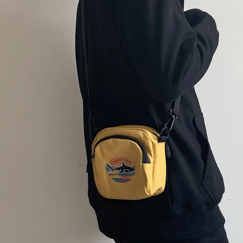  Women Canvas Handbags Korean Mini Student Bag Cell Phone Bags Simple Small Crossbody Bags Casual La - 33018619048