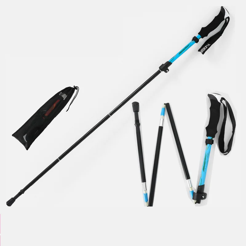 

Outdoor Hiking Walking stick Trekking Telescopic baton Adjustable Camping Stick