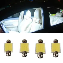 Новинка 4 шт. CAN-шина COB 12smd 41 мм без ошибок C5W светодиодный сигнальный светильник для чтения белый купольный светильник