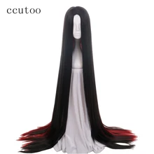 Ccutoo 150 см Land of the Lustrous Bort 5" супер длинный прямой черный красный синтетический парик для косплея Вечерние