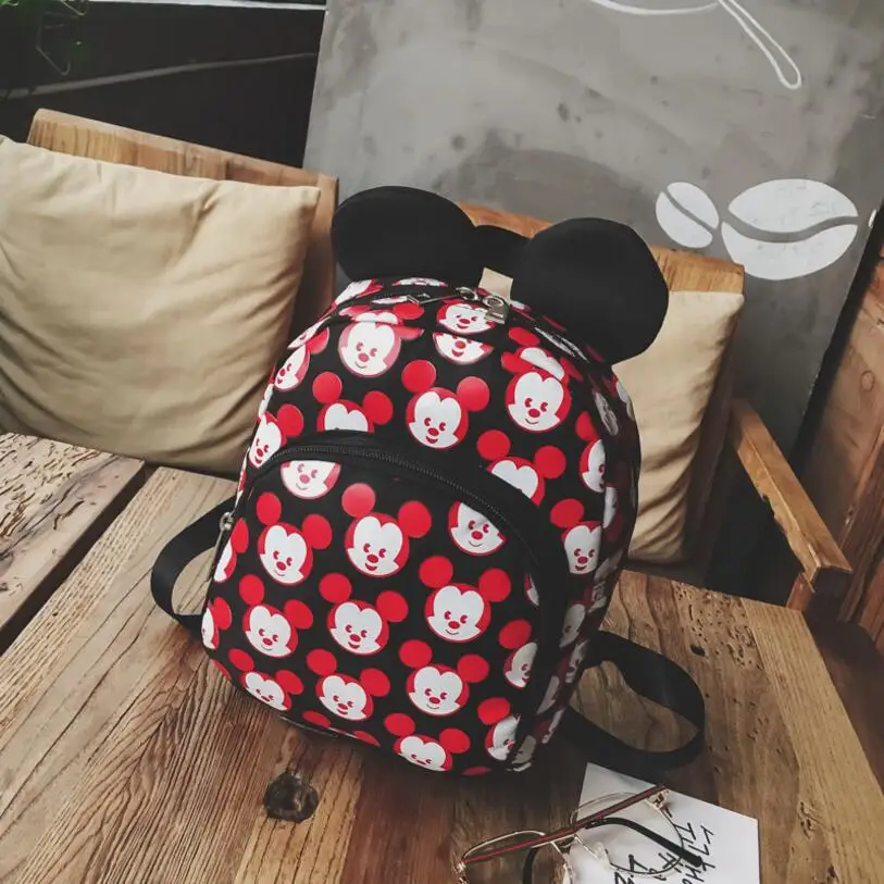 

2018 Fashion Miceky Shape Kindergarten Backpack Kids Bag Quality Nylon Small School Bags for Girls Boys Aged 3-6 Preschool Bags