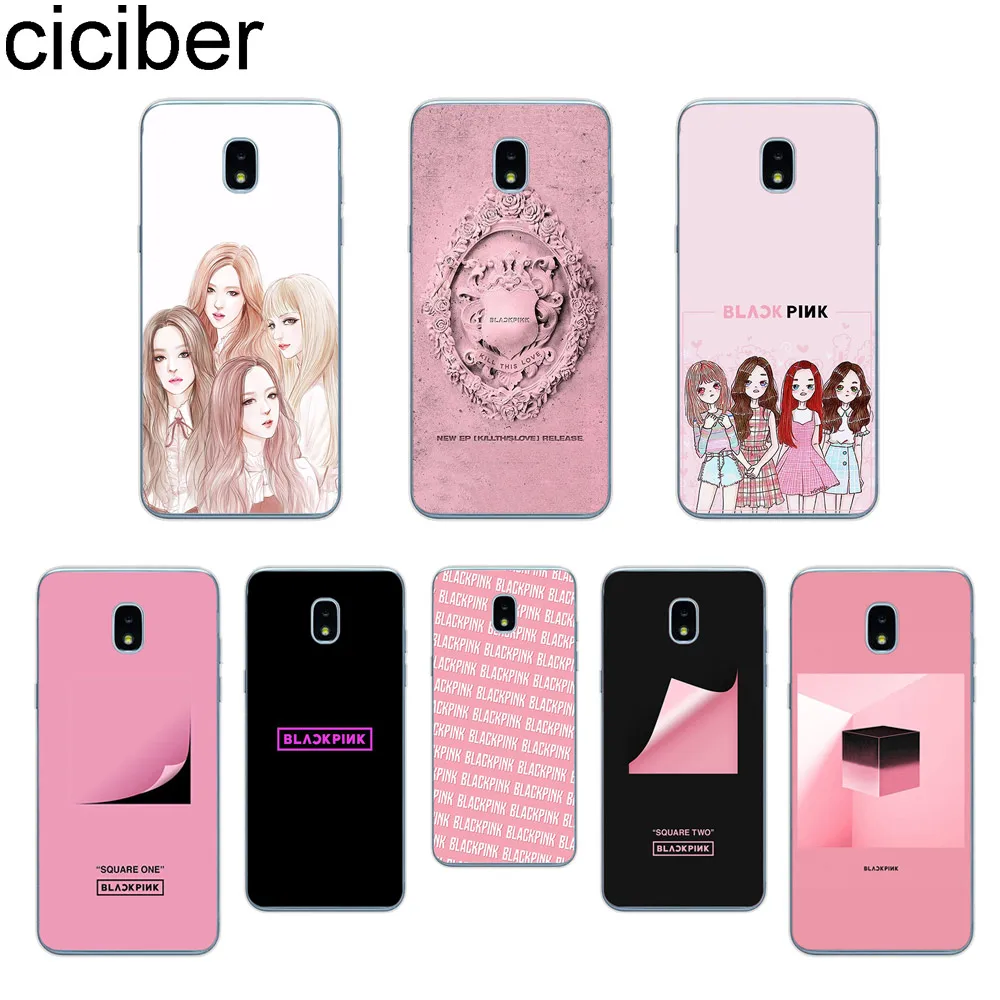 

ciciber for Samsung Galaxy J6 J5 J7 J8 J1 J2 J3 J4 Pro Core Plus Prime mini 2017 2018 2016 Soft TPU Phone Case Capa BLACKPINK