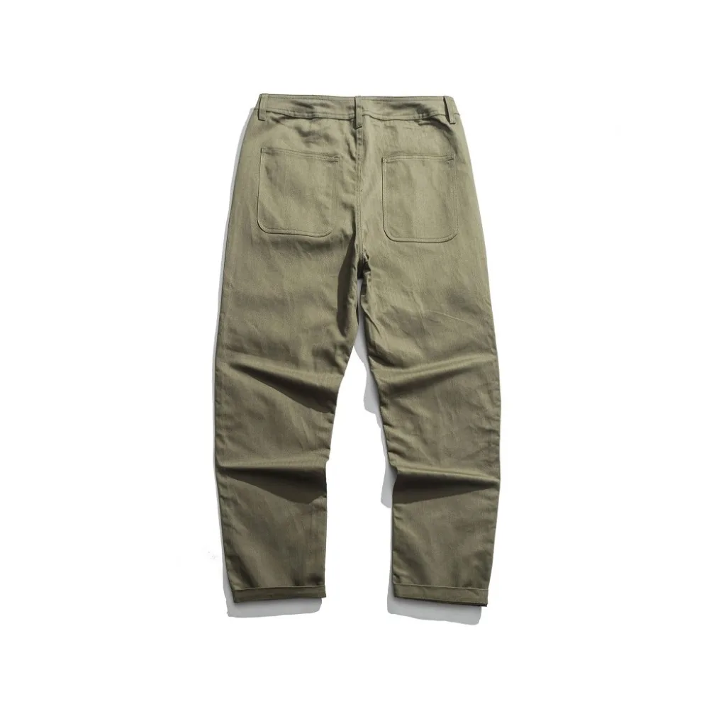 Мужские брюки в стиле милитари с узором «елочка» в стиле ретро 70 s, армейские брюки HBT, зеленые, обычные, подходят