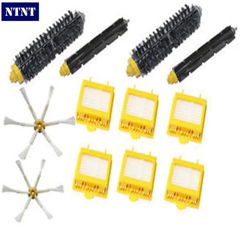 

NTNT Free Post New Hepa Filters & Brush 6 Armed Side for iRobot Roomba 700 Series 760 770 780