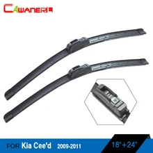 Cawanerl Auto Frameless Windshield Car Window Soft Rubber Wiper Blades For Kia Cee’d Ceed 2009-2011 Hatchback & Sport Wagon