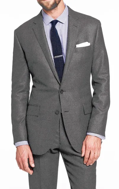Gray Nailhead Men Suits Custom Made 2017 New Designer Men Suit New Fashion Tailor Made Wedding Suits For Men With Patterns