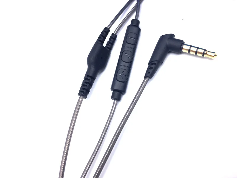 MMCX кабель для Shure se215 SE315 SE535 SE846 Наушники наушников Кабели шнур с Микрофоном Объем Управление для Xiaomi iPhone Android