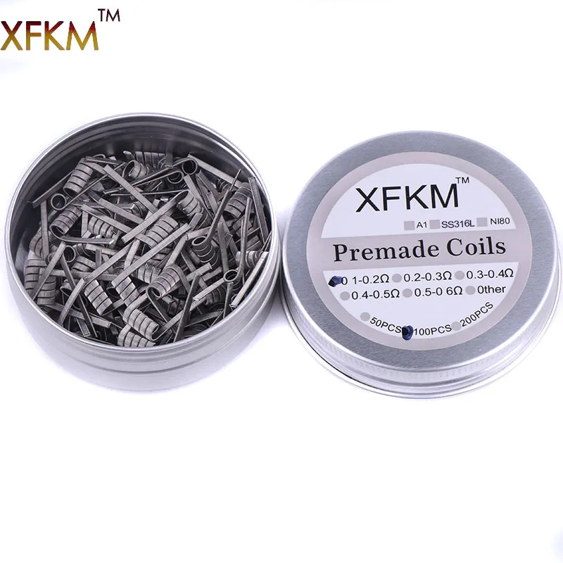 XFKM 50/100 шт. высокоплотная предварительно изготовленная катушка NI80 Premade Frameclapton 3