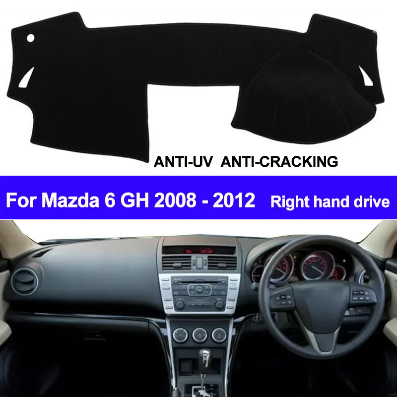 Крышка приборной панели автомобиля Dash коврик для Mazda 6 GH 2008 2009 2010 2011 2012 авто