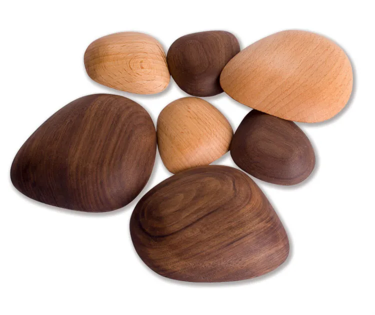 Creativo imán gancho clave moneda Noce llave Magnetico de imán de madera de nogal clave pasillo estante decorar pared ganchos