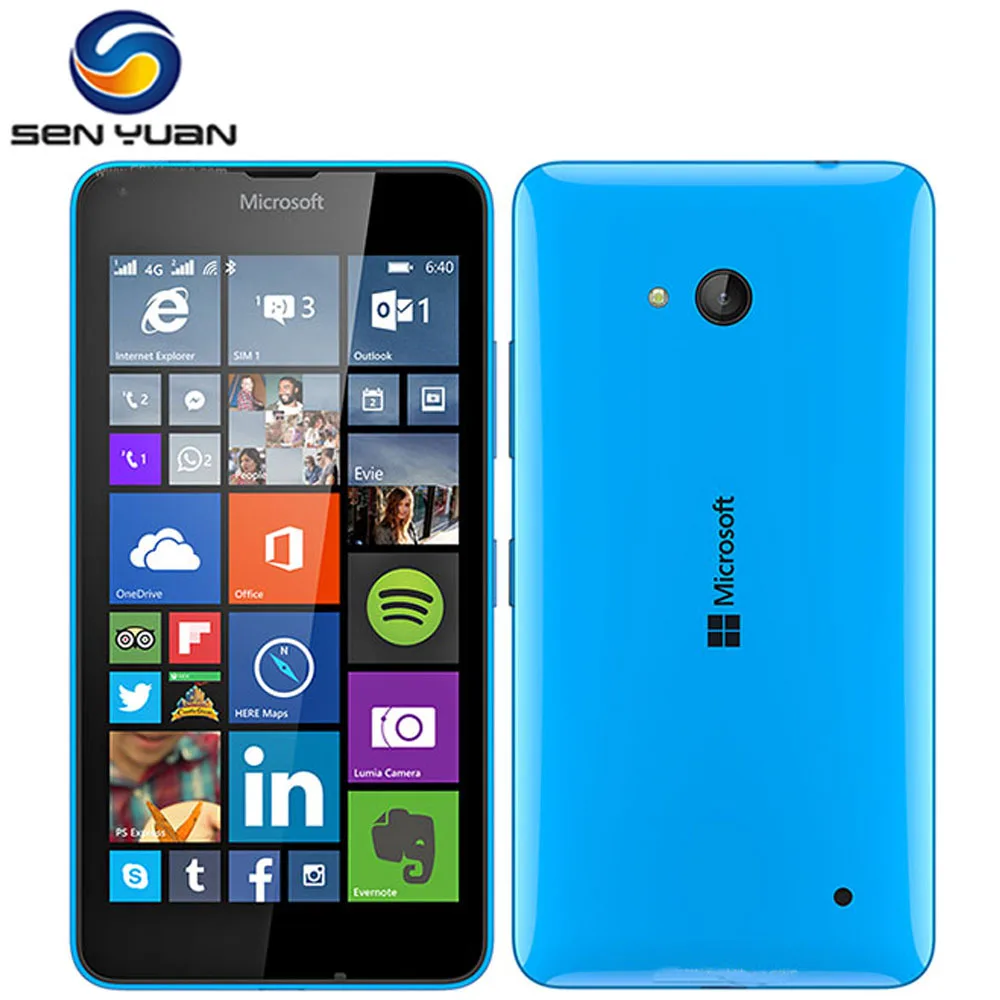 Оригинальный разблокированный мобильный телефон Nokia Microsoft Lumia 640 камера 8 Мп