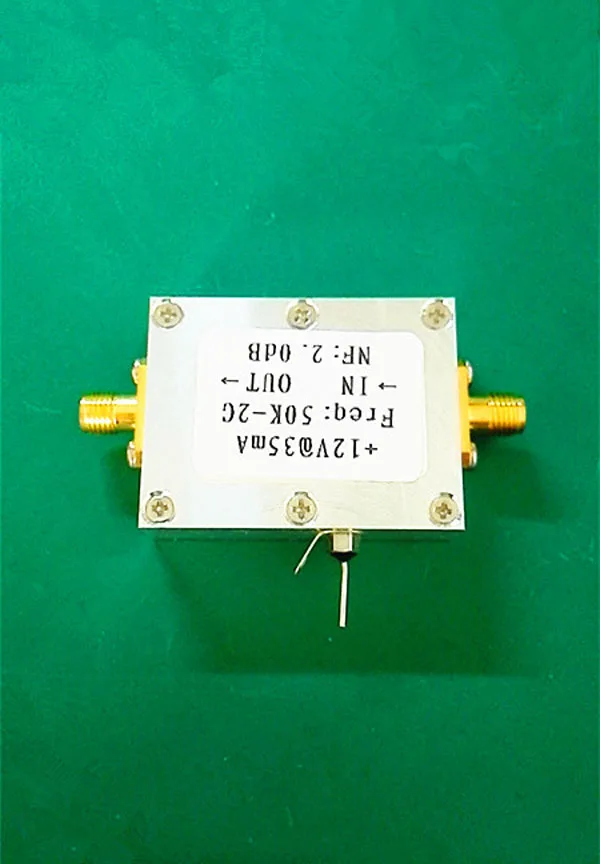 50 K 2G 2000MHz 31dB низкий уровень шума LNA широкополосный усилитель РЧ модуль HF FM VHF UHF