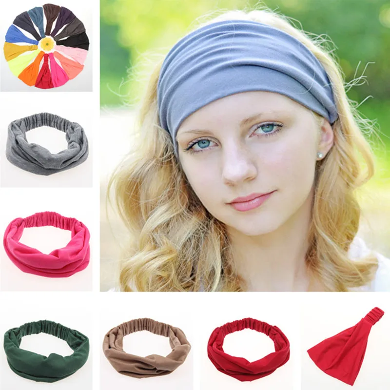 Buy 10pcs/lot New Girls Women Wide Hair Bands Sports