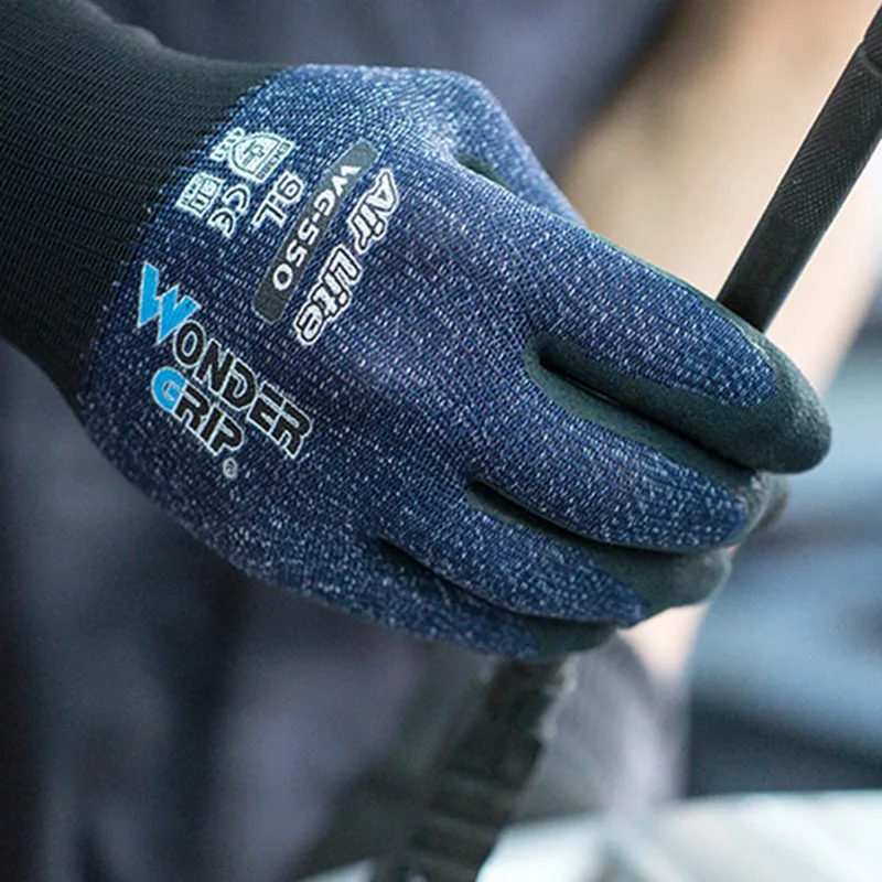 Чудо-сцепление 4121X-4131 сертифицированная безопасность одна пара Хлопковых Носков рабочие перчатки с ПУ-покрытием ладонной части с латексным покрытием перчатки