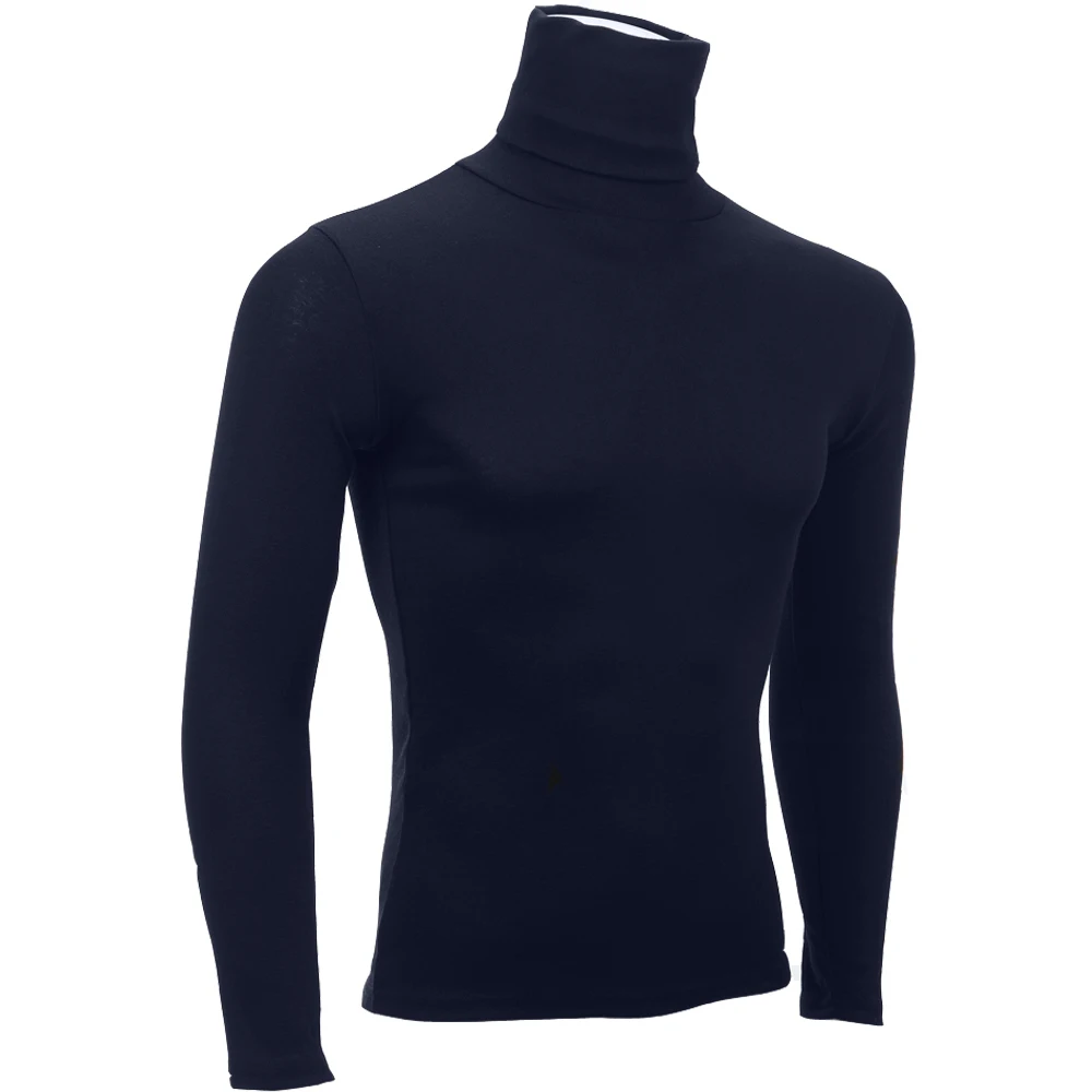 Mens Turtleneck Sweater Slim Fit Solid Men Pullovers And