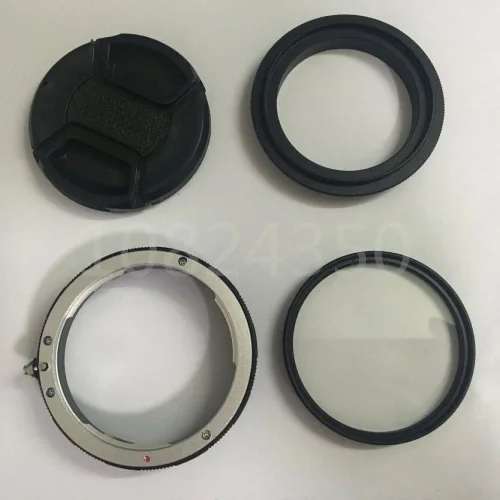 4In1 1 Set Filtro Uv Macchina Fotografica + Lens Filter Anello + Reverse Adattatore Macro + Copriobiettivo Per Nikon D90 D3300 D5200 D5300 D5500 D7100