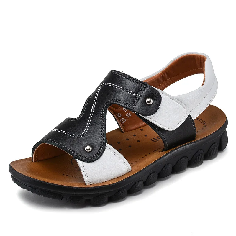 Summer Boys Sandals Kids Baby Shoes Genuine Leather Children Sandals