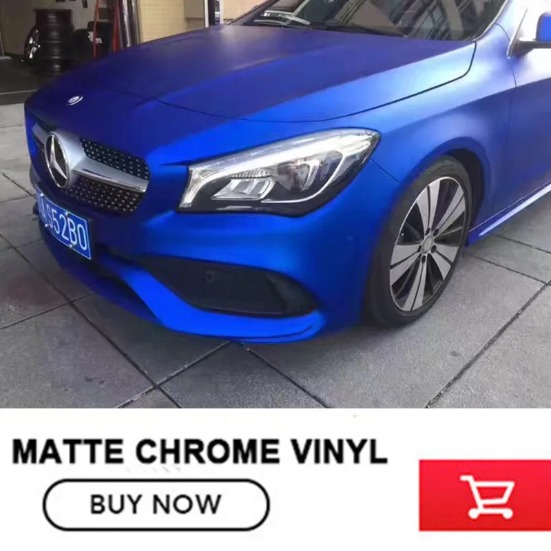 High Quality Matte Chrome Vinyl Wraps Film Bubble Free Car Wrapping For Car Body Film