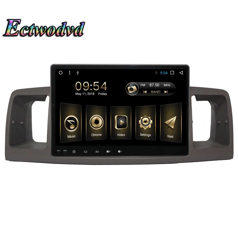 Ectwodvd Octa Core Android 8 1 4G Автомобильный мультимедийный dvd плеер для Toyota Corolla EX 2007 2008 2009 2010