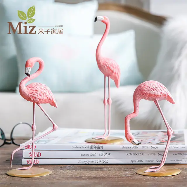 Online Miz Home 1 Piece Resin Pink Flamingo Decor Figure Miz Home 1 Piece Resin Pink Flamingo Decor Figure For Ins Hot