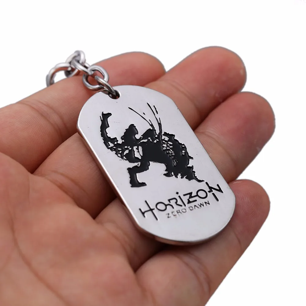 PS4 игра Horizon Zero Dawn брелок для мужчин металлическая собачья бирка брелок Автомобильная сумка ювелирные изделия брелок для женщин llaveros Брелок сувенир Новинка
