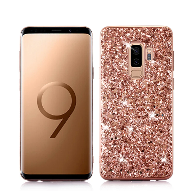 Luxury Bling Shining TPU For Sumsung Galaxy S8 S9 S10 E A6 A8 J4 J6 Plus J7 A7 A9 2018 S7 Edge Hard Back Cover Case Mujer Shell |