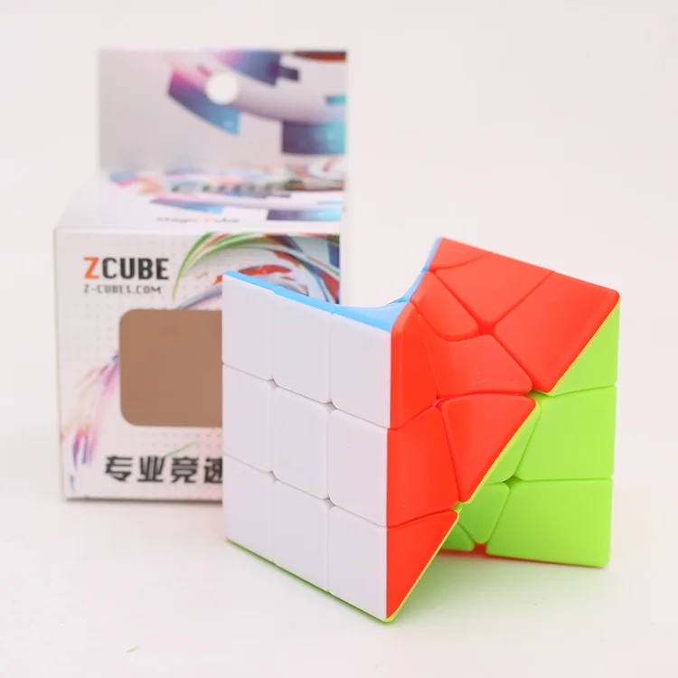 Fanxin Zcube Lefun 3x3 Torsion магический куб, куб-головоломка, головоломка без наклеек, обучающая красочная игрушка для детей