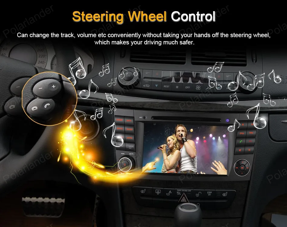 Discount Android4.4 Car CD DVD player Support DTV GPS BT 3G WiFi DAB+ TPMS FM AM radio For B/enz E C/lass W211 W209 W219 13