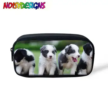 

Border Collie Printed Pencil Case Backpack School Supplies For Kid Children Pencil Box for School girl mochila escolar